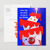 Eat Cake Briefkaart (Voorkant / Achterkant)