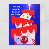 Eat Cake Briefkaart (Voorkant)