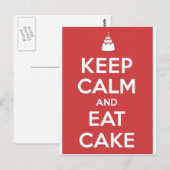 Eat Cake Briefkaart (Voorkant / Achterkant)
