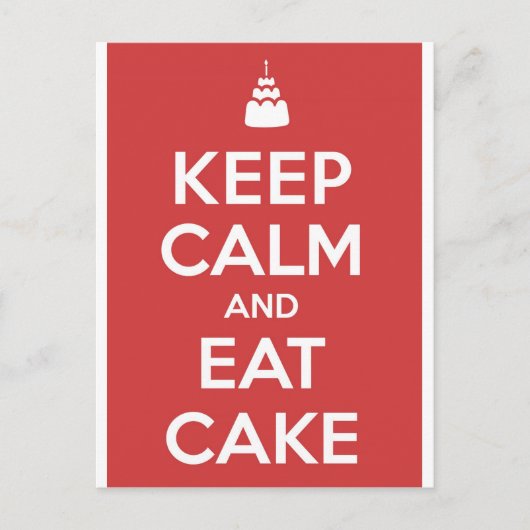 Eat Cake Briefkaart (Voorkant)