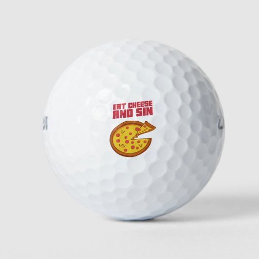 Eat Cheese And Sin Golfballen (Voorkant)