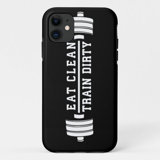 Eat Clean (EAT), Train Dirty (Train Dirty) - Inspi Case-Mate iPhone Case (Achterkant)