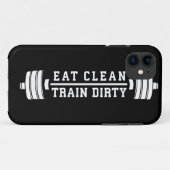 Eat Clean (EAT), Train Dirty (Train Dirty) - Inspi Case-Mate iPhone Case (Achterkant (horizontaal))