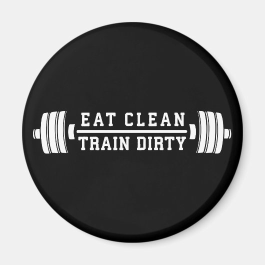 Eat Clean (EAT), Train Dirty (Train Dirty) - Inspi Magneet (Voorkant)