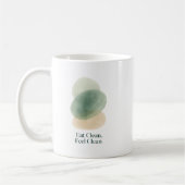 Eat Clean, Feel Clean Abstract Mug Koffiemok (Links)