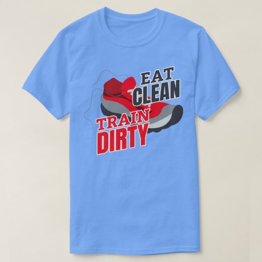 Eat Clean Train Dirk 1 T-shirt (Design voorkant)