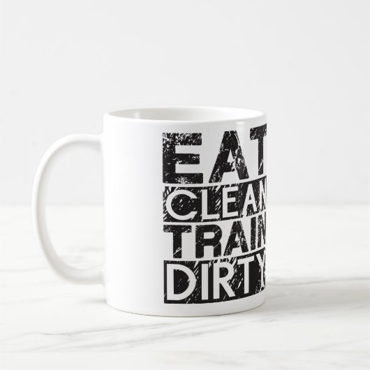 Eat Clean Train Dirty Koffiemok (Links)