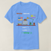 Eat Code Slaap Computer Wetenschap Python Programm T-shirt (Design voorkant)