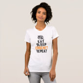Eat Crochet Sleep Herhalen T-shirt (Voorkant volledig)