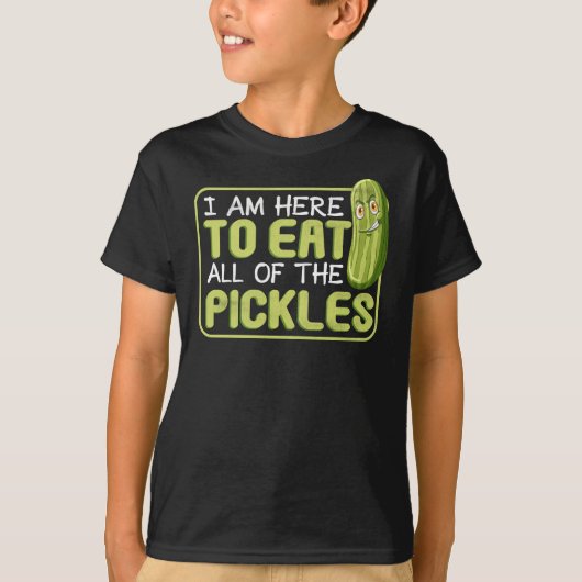 Eat Cucumber hier eet alle vegetarische plukkers o T-shirt (Voorkant)