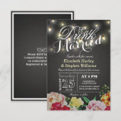 EAT de Drink en zijn het Gedwongen Licht Chic Flor Kaart (Voorkant / Achterkant)