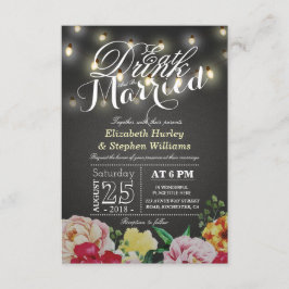 EAT de Drink en zijn het Gedwongen Licht Chic Flor Kaart