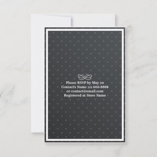 EAT de Drink en zijn het Gedwongen Licht Chic Flor Kaart (Achterkant)