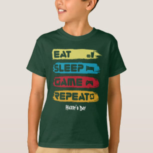 EAT DE REPETEREN VAN HET SPEELGOM VAN DE SLAAPKAME T-SHIRT