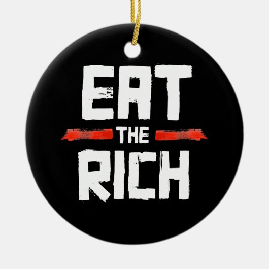 EAT DE RICH KERAMISCH ORNAMENT (Voorkant)