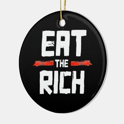 EAT DE RICH KERAMISCH ORNAMENT (Links)