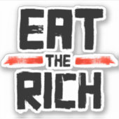 EAT DE RICH STICKER (Voorkant)