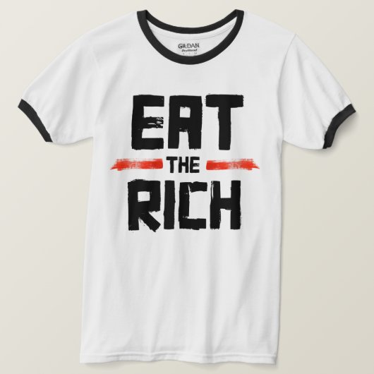 EAT DE RICH T-SHIRT (Design voorkant)