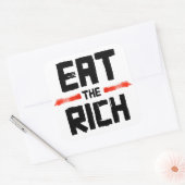 EAT DE RICH VIERKANTE STICKER (Envelop)
