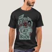 EAT DE RICH ZOMBIE T-SHIRT (Voorkant)