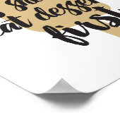 Eat Dessert First Ice Cream Bar Poster (Hoek)