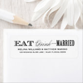 EAT, DRINK | ADRESETIKETTEN ETIKET (Insitu)