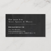 Eat, Drink-alkboard, Bar & Grill, Pub/Brewery Visitekaartje (Achterkant)