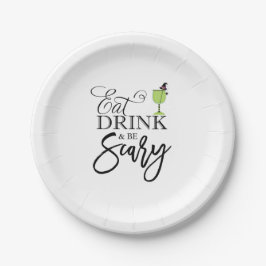 "Eat, Drink and be eng" Papieren Bordje