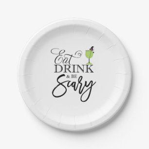 "Eat, Drink and be eng" Papieren Bordje