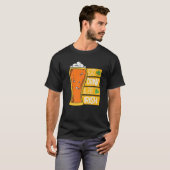 Eat Drink and be Irish Funny St Patricks Day Graph T-shirt (Voorkant volledig)