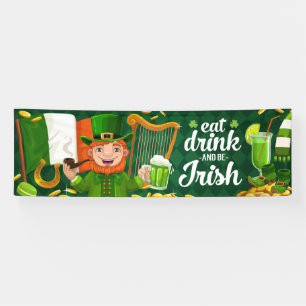 Eat Drink and Be Irish Party Spandoek