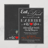 Eat, Drink and be Married Kaart (Voorkant / Achterkant)