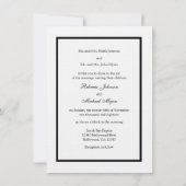 Eat Drink and be Married - Linen Paper nodigt uit Kaart (Achterkant)