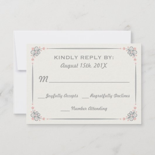 Eat Drink and Be Married Wedding R.S.V.P. RSVP Kaartje (Achterkant)