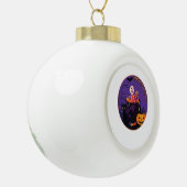 Eat Drink And Be Meowy Cute Casual Keramische Bal Ornament (Links)