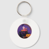 Eat Drink And Be Meowy Cute Casual Sleutelhanger (Voorkant)