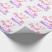 Eat Drink and be Merry - bijen Cadeaupapier (Hoek)