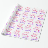 Eat Drink and be Merry - bijen Cadeaupapier (Uitgerold)