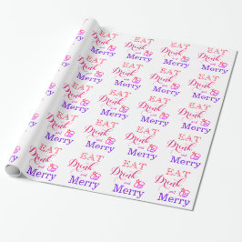 Eat Drink and be Merry - bijen Cadeaupapier