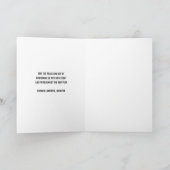 Eat Drink and Be Merry Christmas Feestdagen Kaart (Binnen)