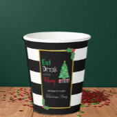 Eat Drink And Be Merry Christmas Party Papieren Bekers