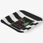 Eat Drink And Be Merry Christmas Party Papieren Bordje (Gebogen)