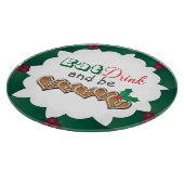 Eat, Drink and be Merry Christmas Snijplank (Hoek)