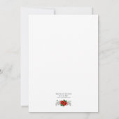 Eat Drink and be Merry Kerstparty Invitation Kaart (Achterkant)