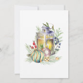 Eat Drink and be Merry Kerstparty Invitation Kaart (Achterkant)