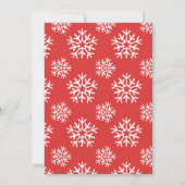 Eat Drink and be Merry Red Holiday Party Kaart (Achterkant)