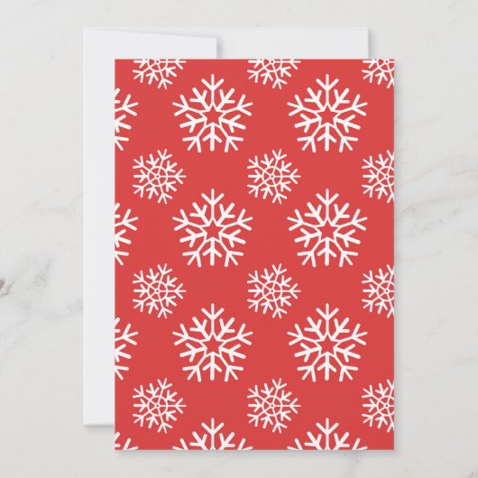 Eat Drink and be Merry Red Holiday Party Kaart (Achterkant)