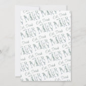 Eat Drink and be Merry Typography Kerstparty Kaart (Achterkant)