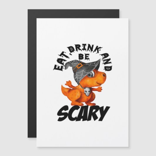 Eat Drink And Be Scared Funny Quote (Voorkant / Achterkant)