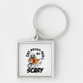 Eat Drink And Be Scared Minimal Clean Sleutelhanger (Voorkant)